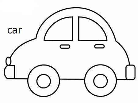 小汽车简笔画幼儿园小汽车简笔画幼儿园画法