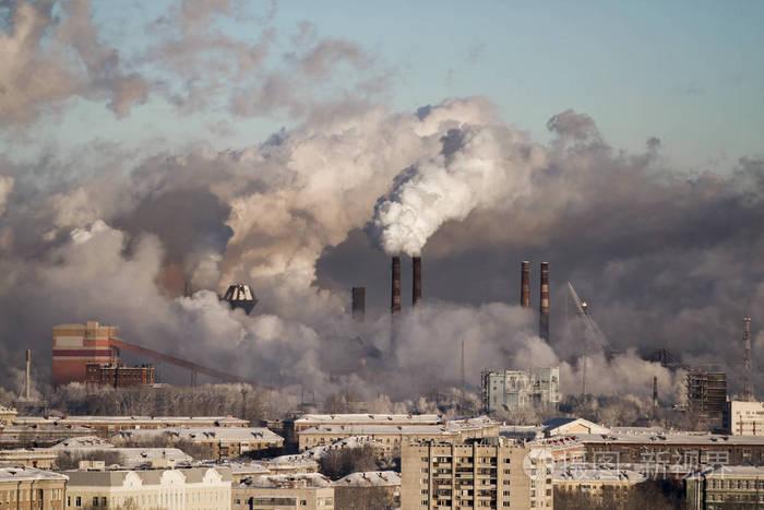 有害气体排放到环境中.烟和烟雾.植物对大气的污染.废气