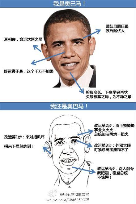 美国总统大选将近,近日香港著名面相大师献计奥巴马4招改面相,力挫